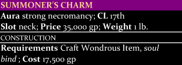 Summoner's Charm